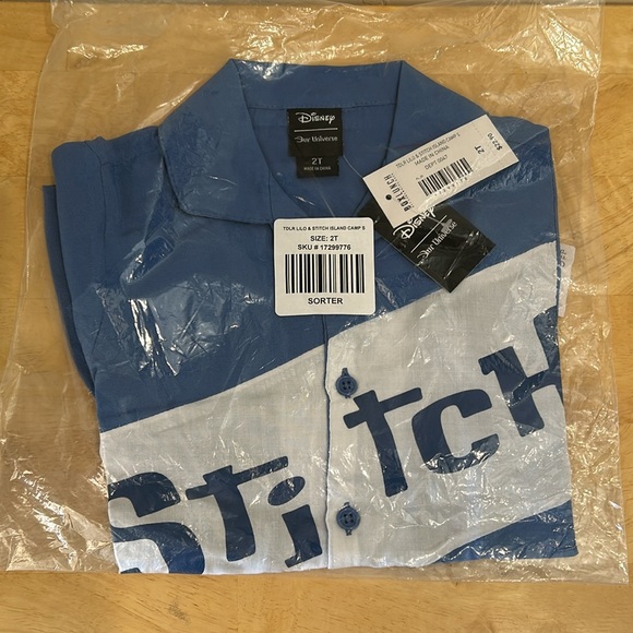 Disney Lilo & Stitch Island Life Toddler Woven Button-Up Toddler Size 2T - Picture 3 of 13